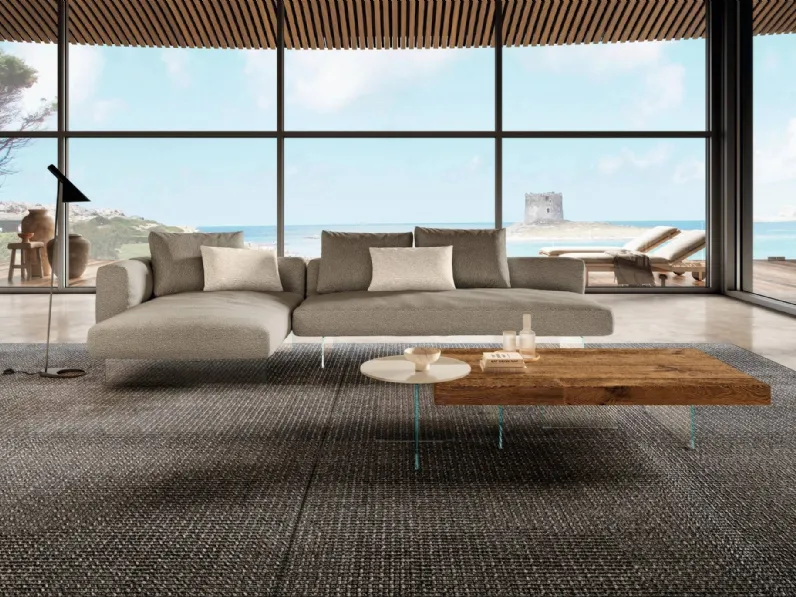 Divano con penisola Air Soft di Lago