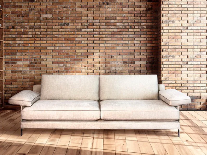 Divano lineare Airone di Cava Divani