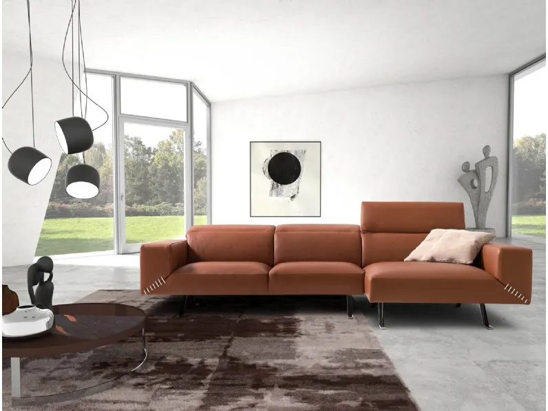 Divano con penisola Henry di Alpa Salotti