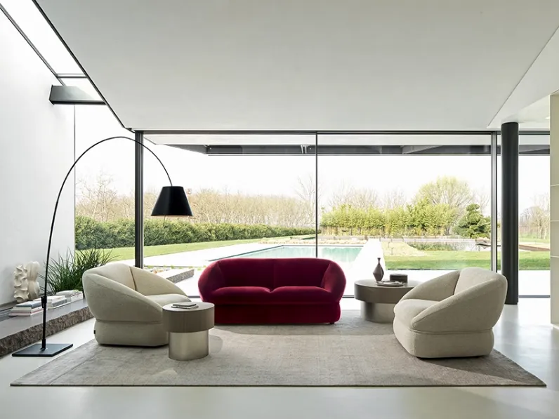 Divano lineare Alta in velluto di Ditre Italia