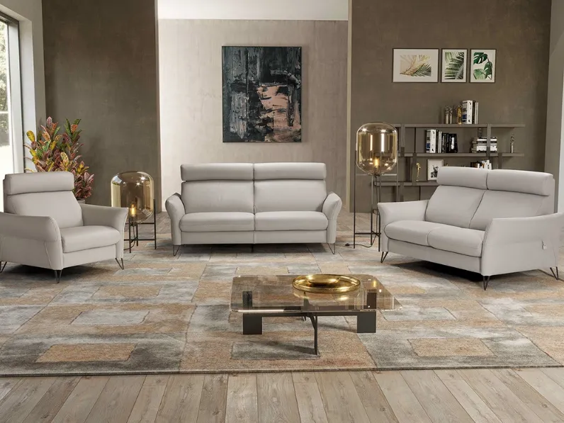 Salotto in pelle Antony B di Polyformitalia 