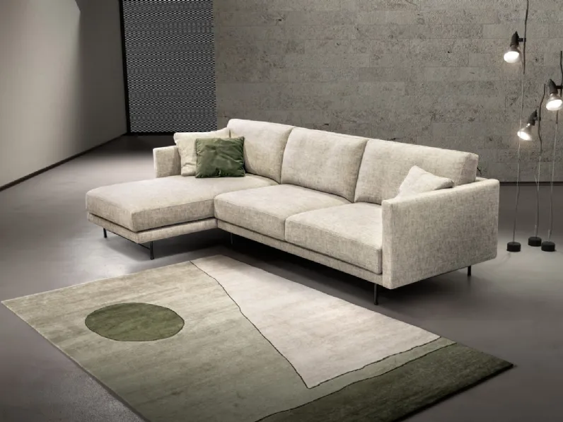 Divano con penisola Aston di Rizzetto