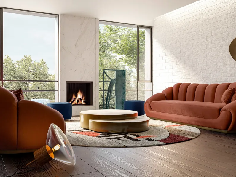 Salotto in velluto Atelier 773D di Andrea Fanfani