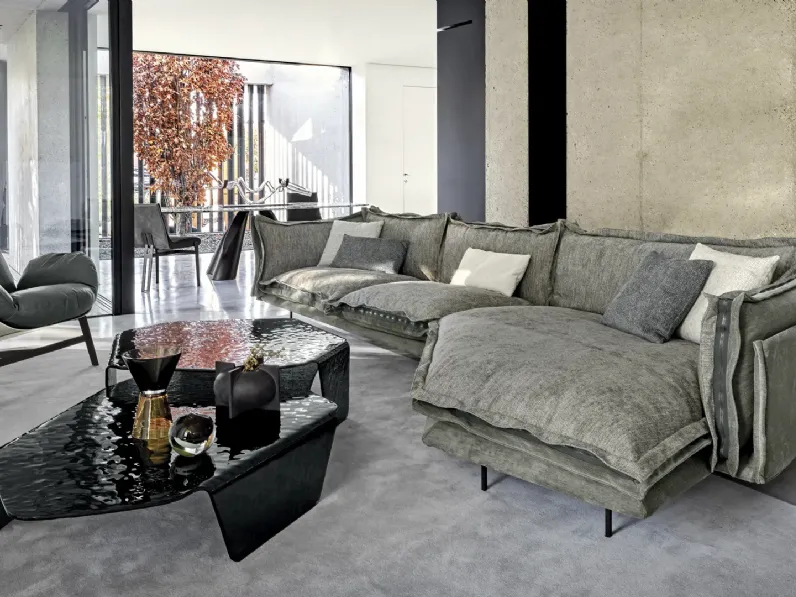 Divano con penisola Auto Reverse di Arketipo