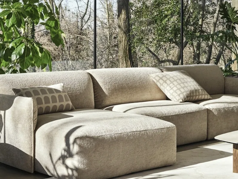 Divano con penisola Axis di Calligaris