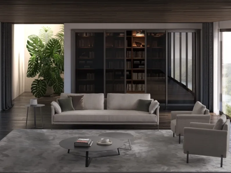 Divano lineare Babila di Barzaghi Salotti