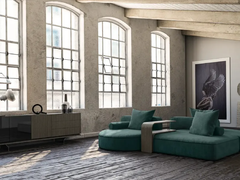 Divano bifacciale Back Pack di Arketipo