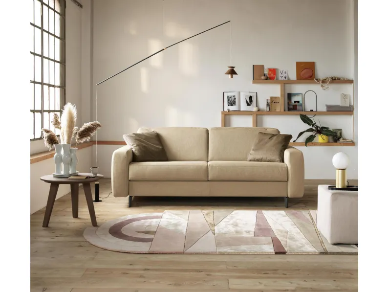 Divano letto in tessuto Baltimora di Spagnol Salotti