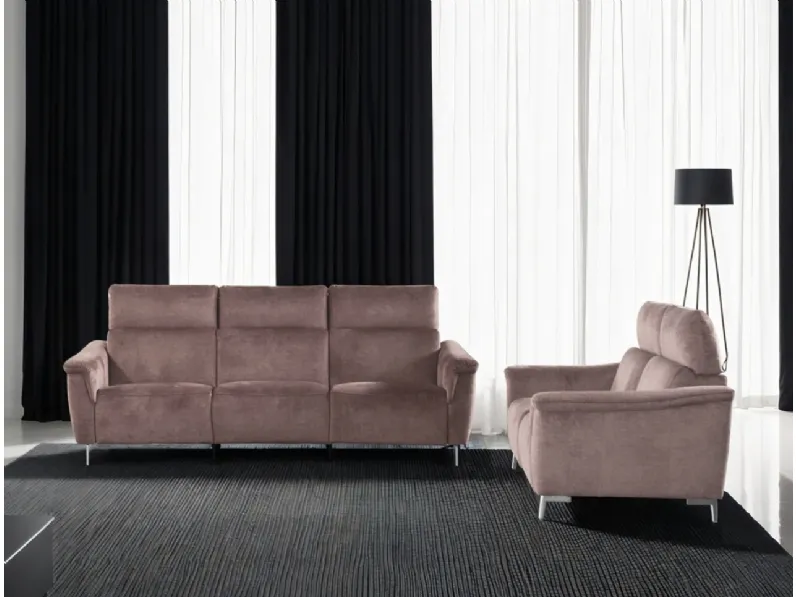 Divano Relax lineare Berlino di Bruma