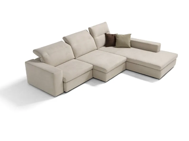 Divano con penisola Beta di Vis Comoda