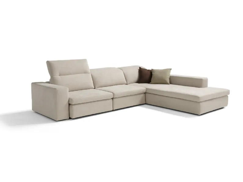 Divano con penisola Beta di Vis Comoda