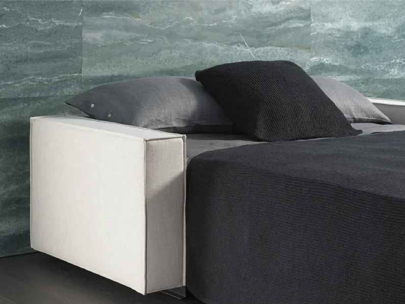 Divano Letto matrimoniale lineare in tessuto BK 126 di BK Group