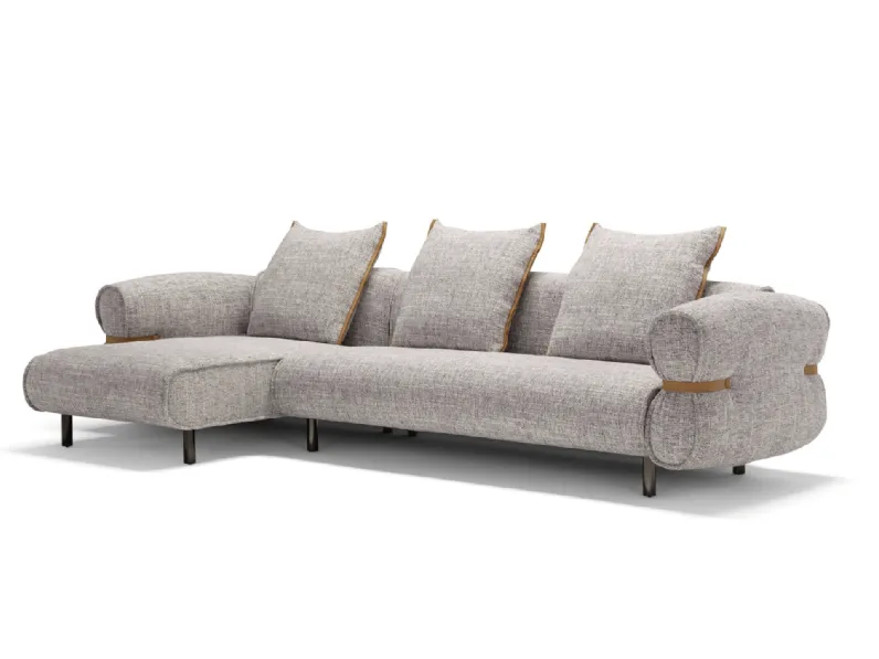 Divano con penisola Bonbon Up di Max Divani