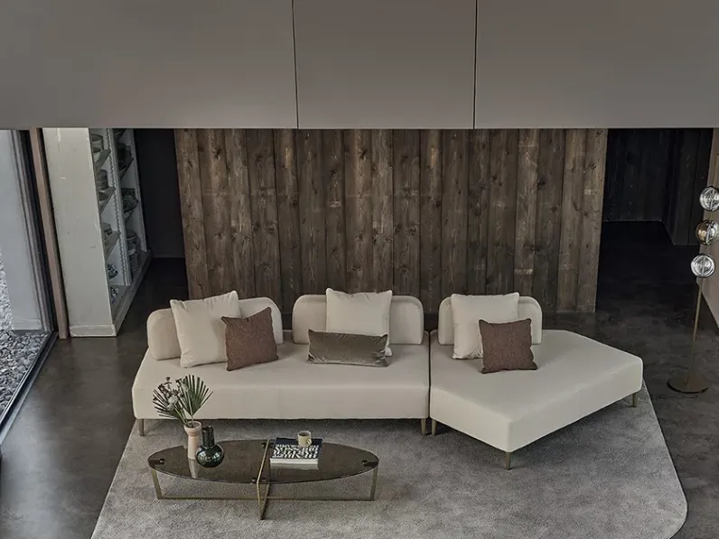 Divano con penisola Denver di Bontempi