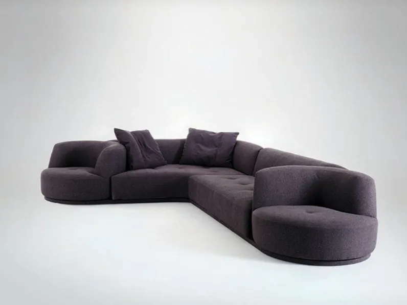 Divano angolare con terminale girevole Bordone di Alivar