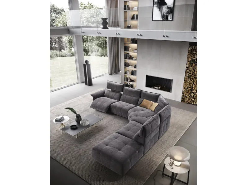 Divano relax angolare Borg di Franco Ferri