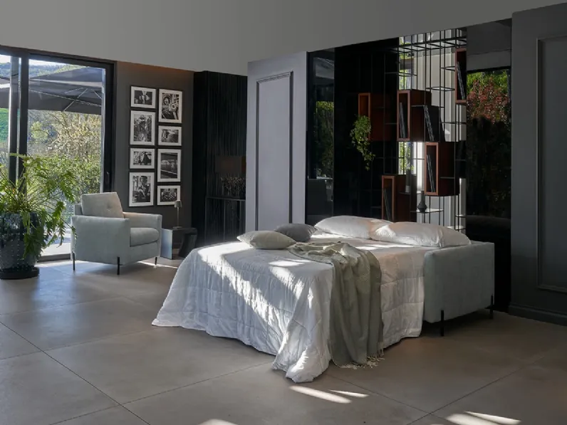 Divano Letto matrimoniale in tessuto Brio di Vitarelax