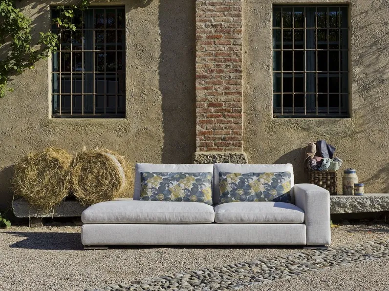 Divano lineare di design in tessuto Butterfly Move di Flexstyle