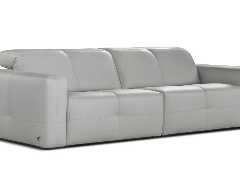Divano lineare in pelle Nicolas di Calia