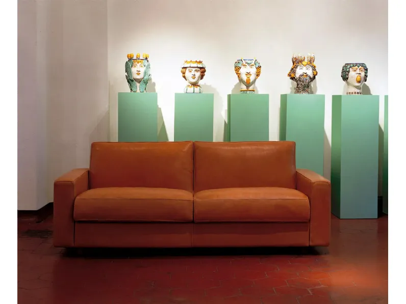 Divano letto in pelle Go di Campeggi