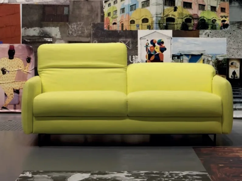 Divano Letto relax in tessuto con poggiatesta reclinabili Plan di Campeggi