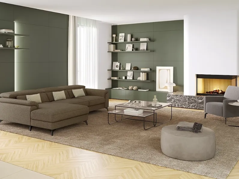 Divano con penisola Canary di Febal Casa