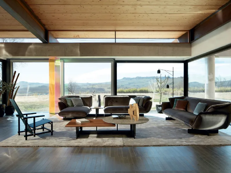 Divano con penisola Beam Sofa System di Cassina