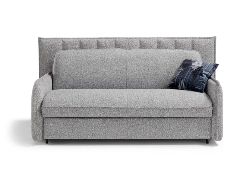 Divano letto in tessuto imbottito Celeste di Vis Comoda