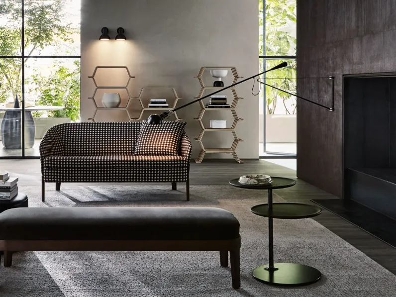 Divano lineare in tessuto imbottito Chelsea 02 di Molteni & C