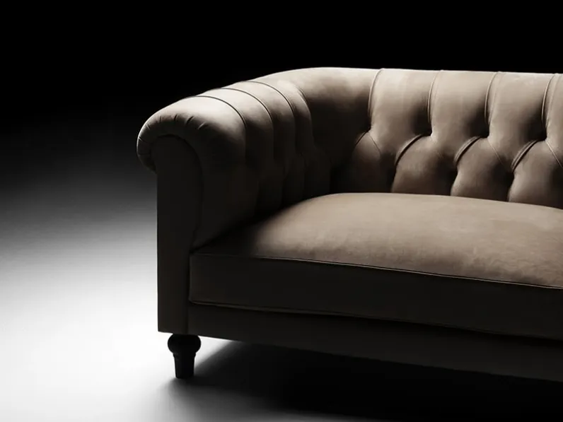 Divano in pelle Chesterfield Lounge di De Padova