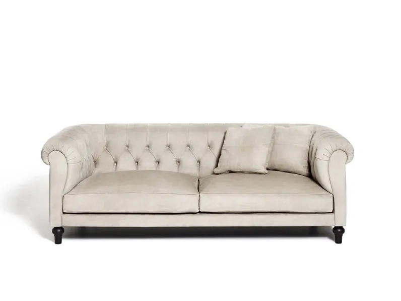 Divano in pelle Chesterfield Lounge di De Padova