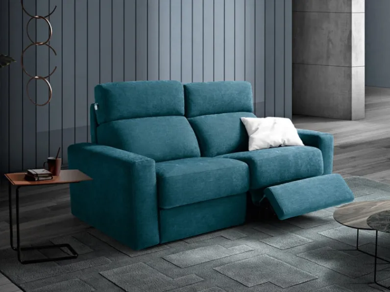 Divano relax lineare in tessuto Como di Biel