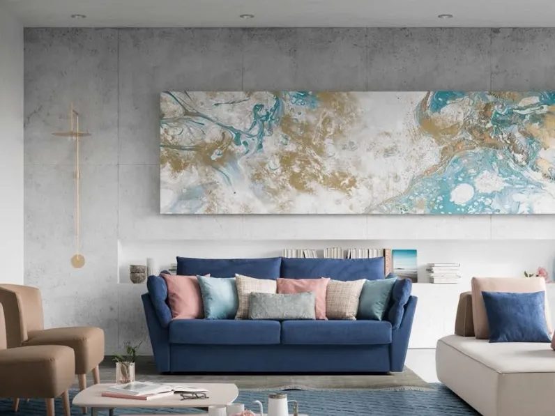 Divano letto in tessuto Bob di Confort Line