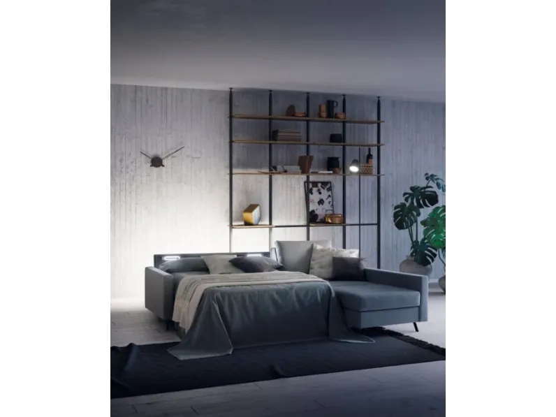 Divano letto matrimoniale con penisola Casual di Confort Line