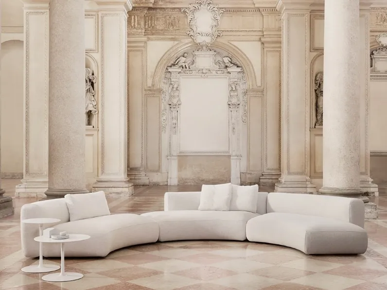 Divano curvo in tessuto Cosy Curve di MDF Italia