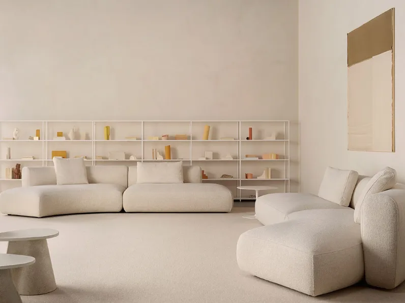 Divano curvo in tessuto Cosy Curve di MDF Italia