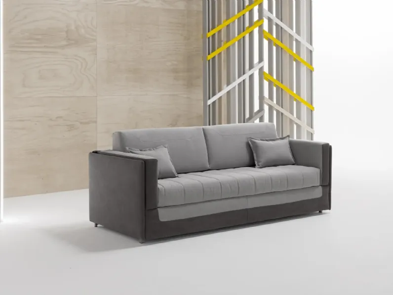 Divano con letto a castello in tessuto bicolore Coupè di Dienne Salotti