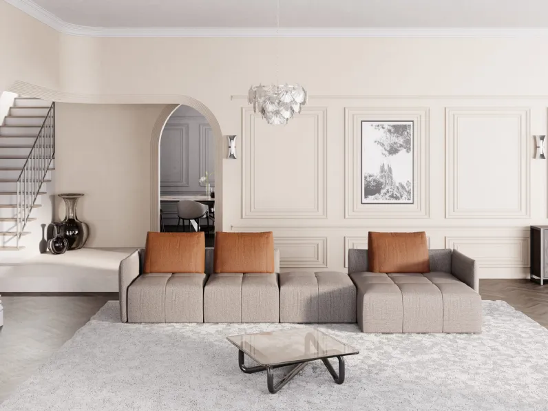 Divano con penisola Cube di Cuborosso