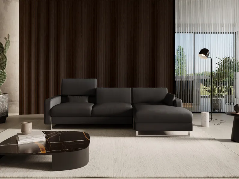 Divano con penisola Bristol di Cuborosso