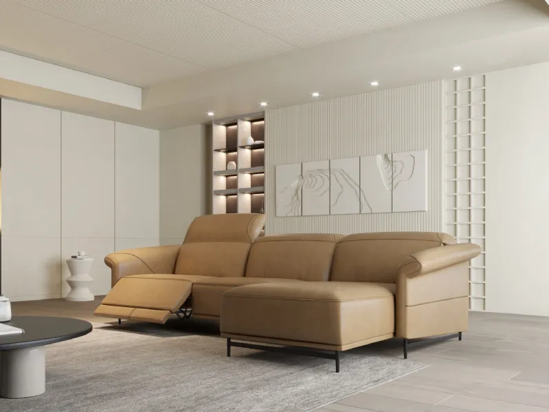 Divano relax con penisola Diesis di Cuborosso