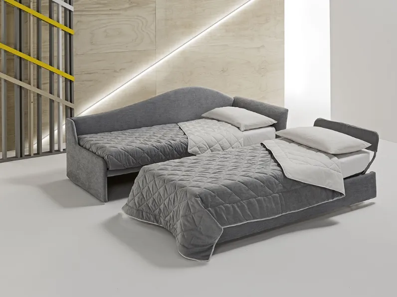 Divano classico con due letti singoli di cui uno estraibile Dalila di Dienne Salotti