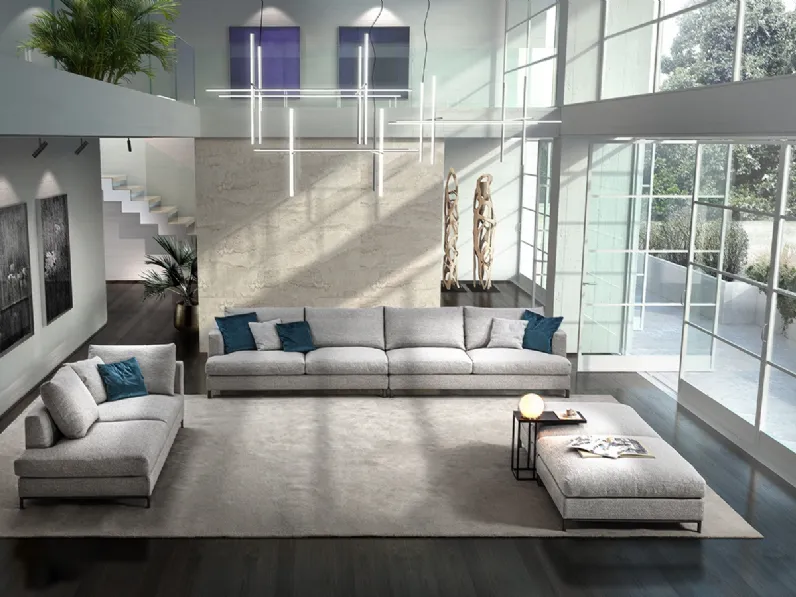 Divano lineare Dallas di Flexstyle