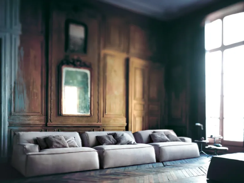 Divano in pelle Damasco di Baxter