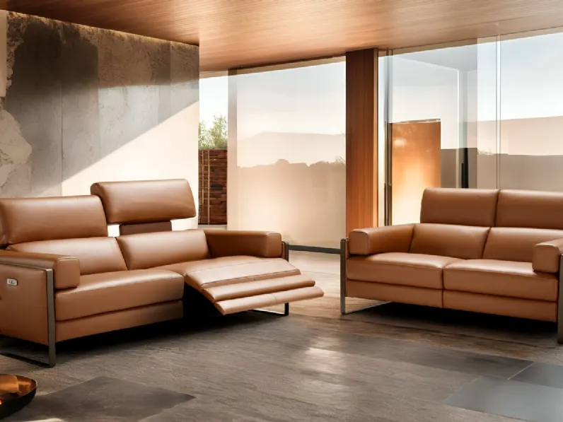 Divano relax lineare Daunia di Franco Ferri