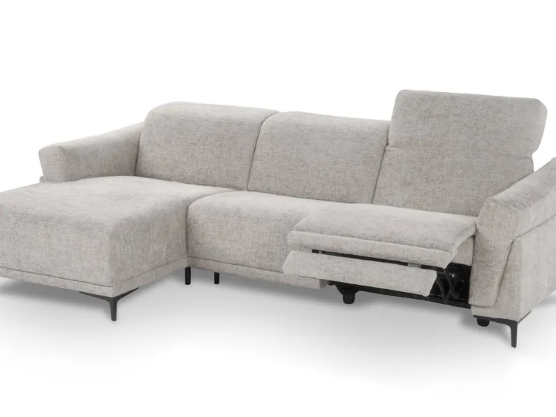 Divano relax con penisola David di Calia