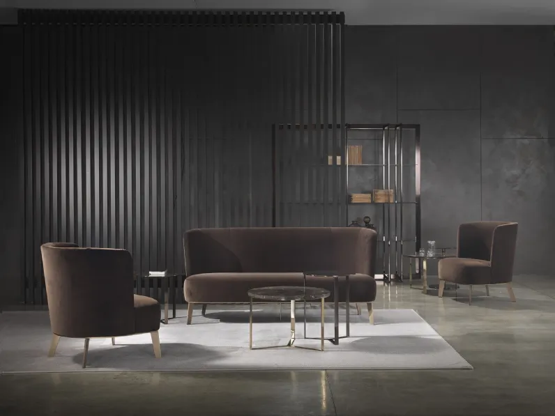 Divano lineare in tessuto Derek di Marelli