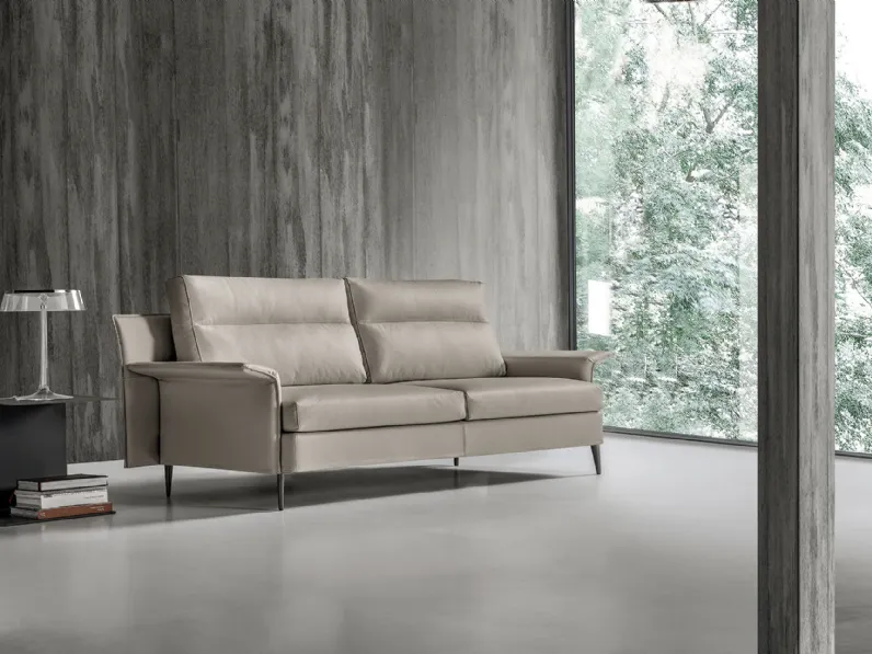 Divano lineare Detar Pelle di Excò