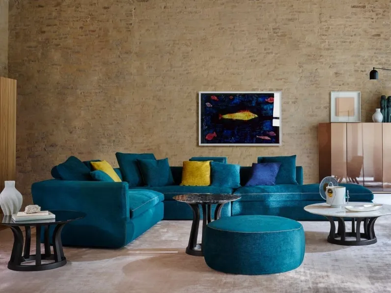 Salotto angolare in tessuto Dress-Up! di Cassina