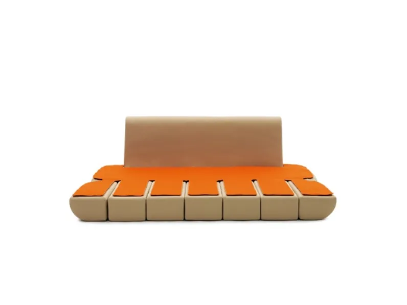 Divano letto di design in tessuto Dynamic Life di Campeggi