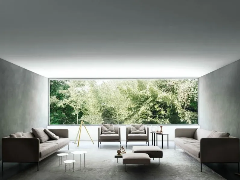 Salotto lineare Easy Lipp di Living Divani